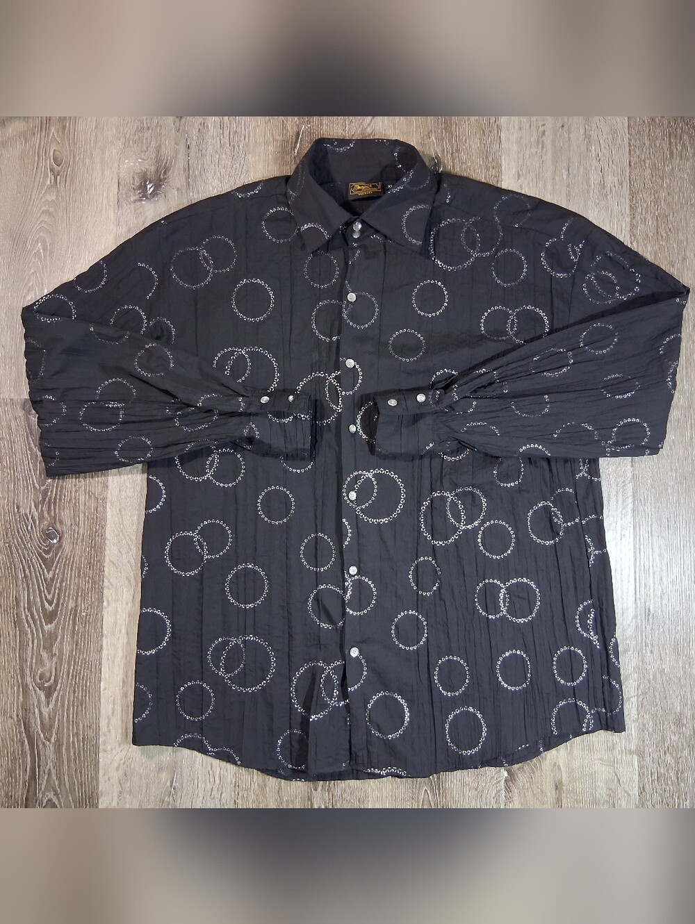 Monzini Collection Mens XL Shirt Button Up Long Sleeve